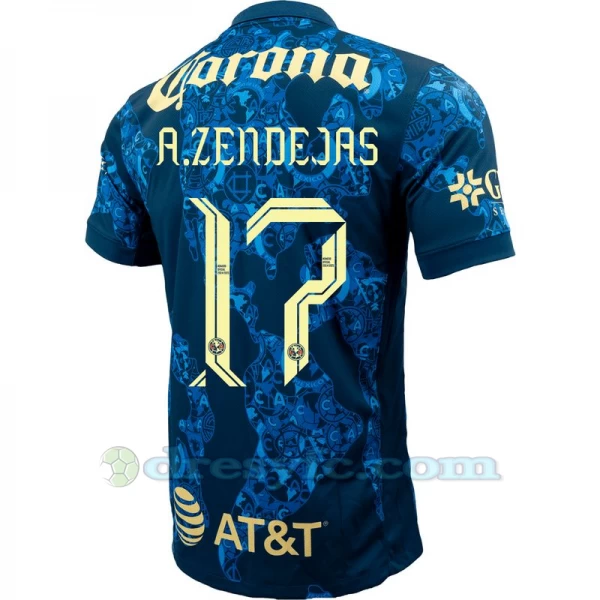 A. Zendejas #17 Fotbalové Dresy Club América 2024-25 Venkovní Dres Mužské