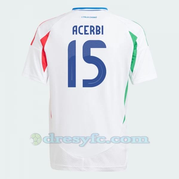 Acerbi #15 Fotbalové Dresy Itálie Mistrovství Evropy 2024 Venkovní Dres Mužské