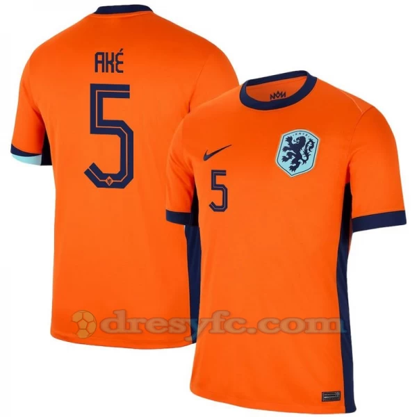 Ake #5 Fotbalové Dresy Holandsko Mistrovství Evropy 2024 Domácí Dres Mužské