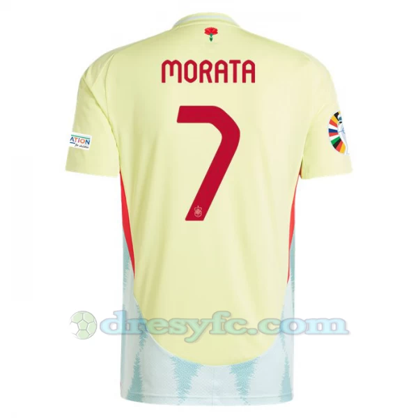 Alvaro Morata #7 Fotbalové Dresy Španělsko Mistrovství Evropy 2024 Venkovní Dres Mužské