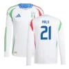 Andrea Pirlo #21 Fotbalové Dresy Itálie Mistrovství Evropy 2024 Venkovní Dres Mužské Dlouhý Rukáv