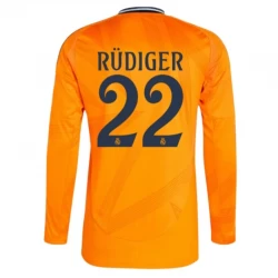 Antonio Rudiger #22 Fotbalové Dresy Real Madrid 2024-25 Venkovní Dres Mužské Dlouhý Rukáv