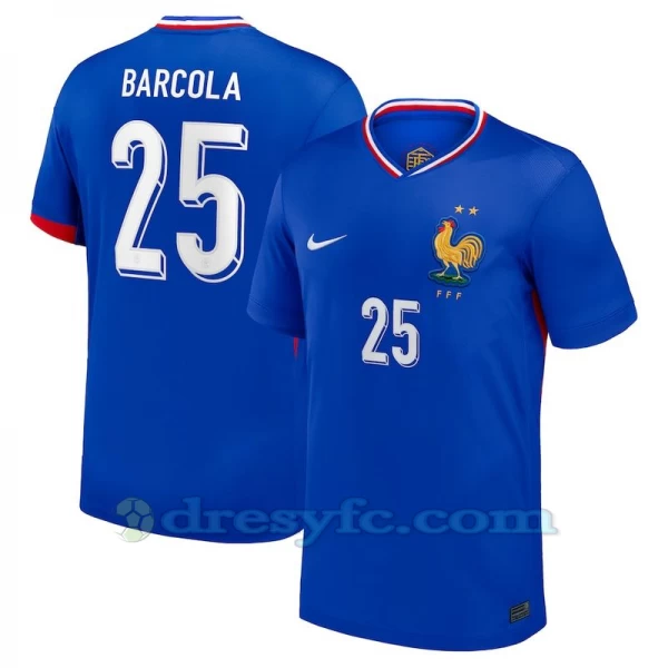 Barcola #25 Fotbalové Dresy Francie Mistrovství Evropy 2024 Domácí Dres Mužské
