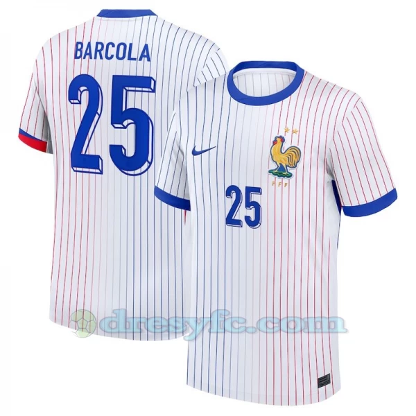 Barcola #25 Fotbalové Dresy Francie Mistrovství Evropy 2024 Venkovní Dres Mužské