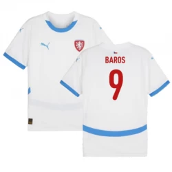 Baros #9 Fotbalové Dresy Česká Republika Mistrovství Evropy 2024 Venkovní Dres Mužské