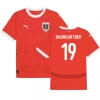 Baumgartner #19 Fotbalové Dresy Rakousko Mistrovství Evropy 2024 Domácí Dres Mužské