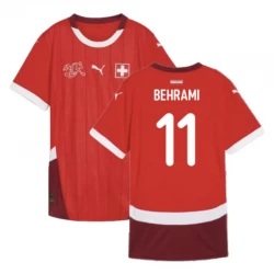 Behrami #11 Fotbalové Dresy Švýcarsko Mistrovství Evropy 2024 Domácí Dres Mužské
