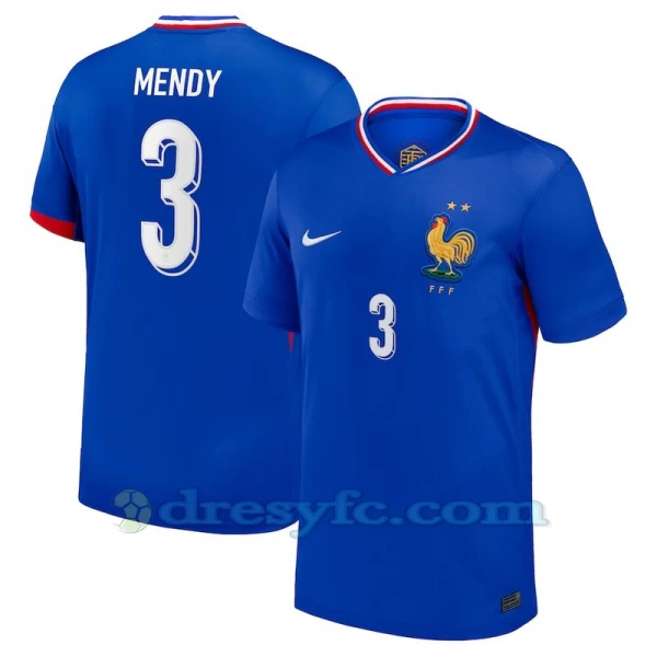 Benjamin Mendy #3 Fotbalové Dresy Francie Mistrovství Evropy 2024 Domácí Dres Mužské