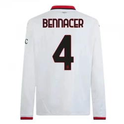 Bennacer #4 Fotbalové Dresy AC Milan 2024-25 Venkovní Dres Mužské Dlouhý Rukáv