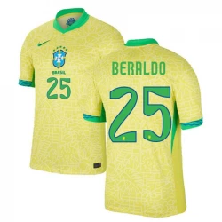 Beraldo #25 Fotbalové Dresy Brazílie Copa America 2024 Domácí Dres Mužské