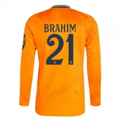 Brahim #21 Fotbalové Dresy Real Madrid 2024-25 HP Venkovní Dres Mužské Dlouhý Rukáv