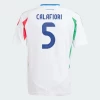 Calafiori #5 Fotbalové Dresy Itálie Mistrovství Evropy 2024 Venkovní Dres Mužské