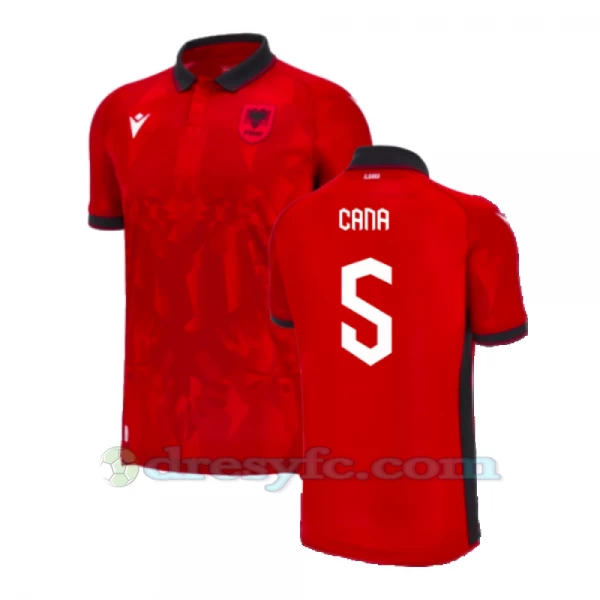 Cana #5 Fotbalové Dresy Albánie Mistrovství Evropy 2024 Domácí Dres Mužské