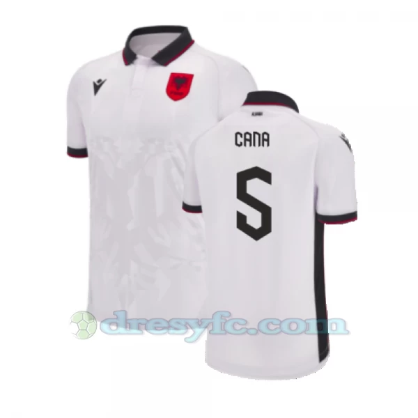 Cana #5 Fotbalové Dresy Albánie Mistrovství Evropy 2024 Venkovní Dres Mužské