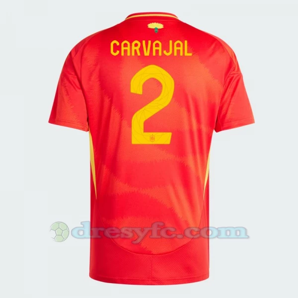 Carvajal #2 Fotbalové Dresy Španělsko Mistrovství Evropy 2024 Domácí Dres Mužské