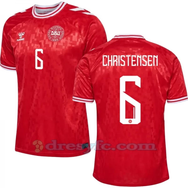 Christensen #6 Fotbalové Dresy Dánsko Mistrovství Evropy 2024 Domácí Dres Mužské