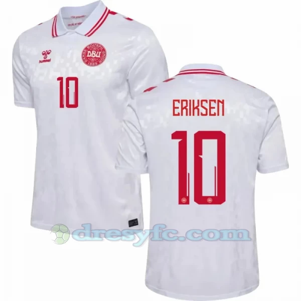 Christian Eriksen #10 Fotbalové Dresy Dánsko Mistrovství Evropy 2024 Venkovní Dres Mužské
