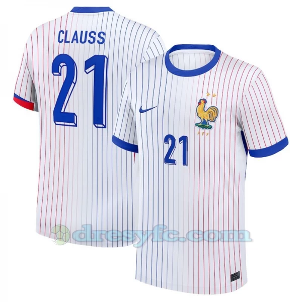 Clauss #21 Fotbalové Dresy Francie Mistrovství Evropy 2024 Venkovní Dres Mužské