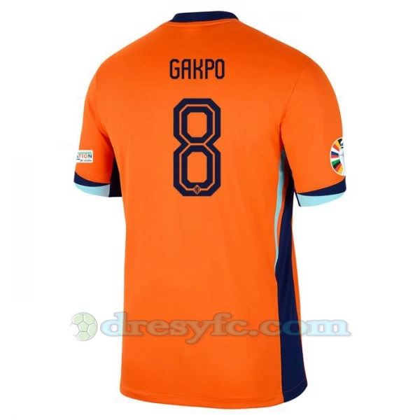 Cody Gakpo #8 Fotbalové Dresy Holandsko Mistrovství Evropy 2024 Domácí Dres Mužské