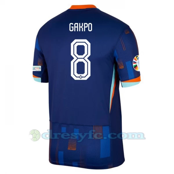 Cody Gakpo #8 Fotbalové Dresy Holandsko Mistrovství Evropy 2024 Venkovní Dres Mužské