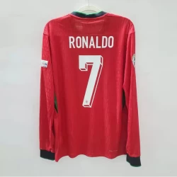 Cristiano Ronaldo #7 Fotbalové Dresy Portugalsko Mistrovství Evropy 2024 Domácí Dres Mužské Dlouhý Rukáv