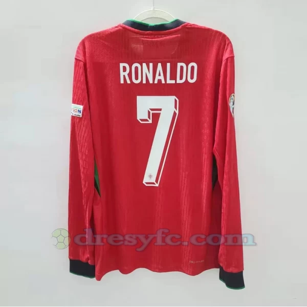 Cristiano Ronaldo #7 Fotbalové Dresy Portugalsko Mistrovství Evropy 2024 Domácí Dres Mužské Dlouhý Rukáv