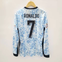 Cristiano Ronaldo #7 Fotbalové Dresy Portugalsko Mistrovství Evropy 2024 Venkovní Dres Mužské Dlouhý Rukáv