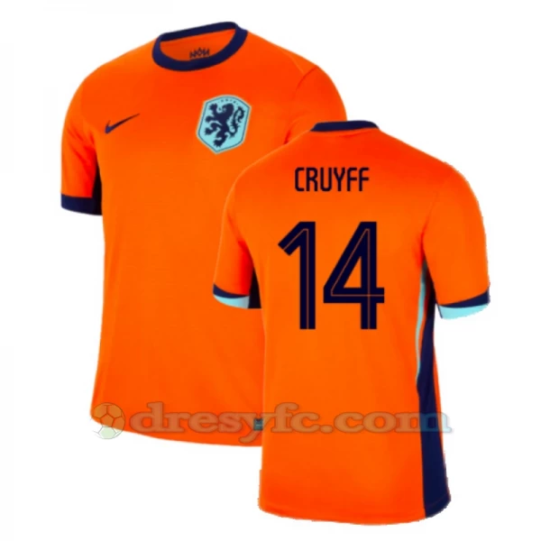 Cruyff #14 Fotbalové Dresy Holandsko Mistrovství Evropy 2024 Domácí Dres Mužské