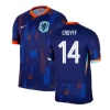 Cruyff #14 Fotbalové Dresy Holandsko Mistrovství Evropy 2024 Venkovní Dres Mužské