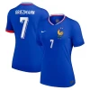 Dámské Antoine Griezmann #7 Fotbalové Dresy Francie Mistrovství Evropy 2024 Domácí Dres
