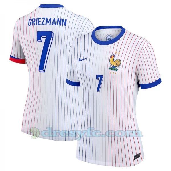 Dámské Antoine Griezmann #7 Fotbalové Dresy Francie Mistrovství Evropy 2024 Venkovní Dres