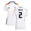 Dámské Antonio Rudiger #2 Fotbalové Dresy Německo Mistrovství Evropy 2024 Domácí Dres