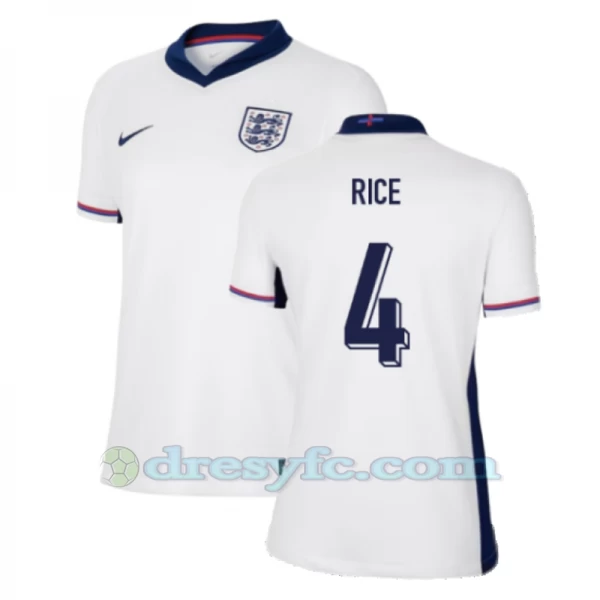 Dámské Declan Rice #4 Fotbalové Dresy Anglie Mistrovství Evropy 2024 Domácí Dres