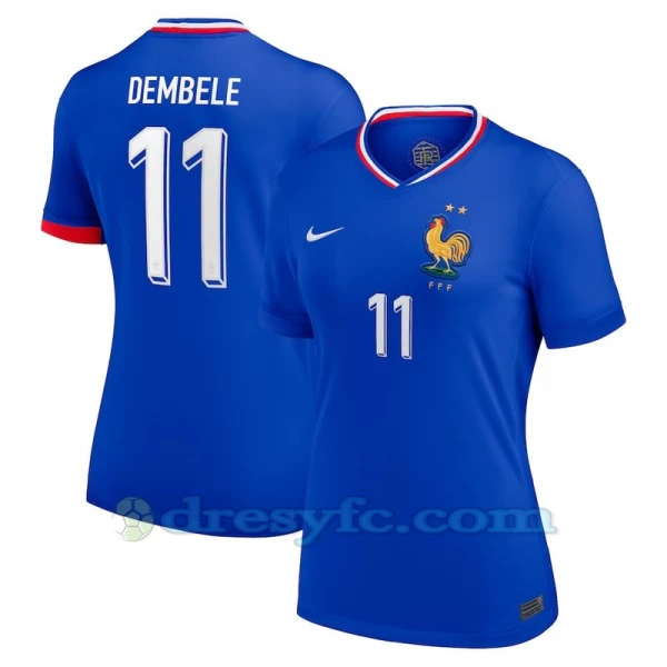 Dámské Dembele #11 Fotbalové Dresy Francie Mistrovství Evropy 2024 Domácí Dres