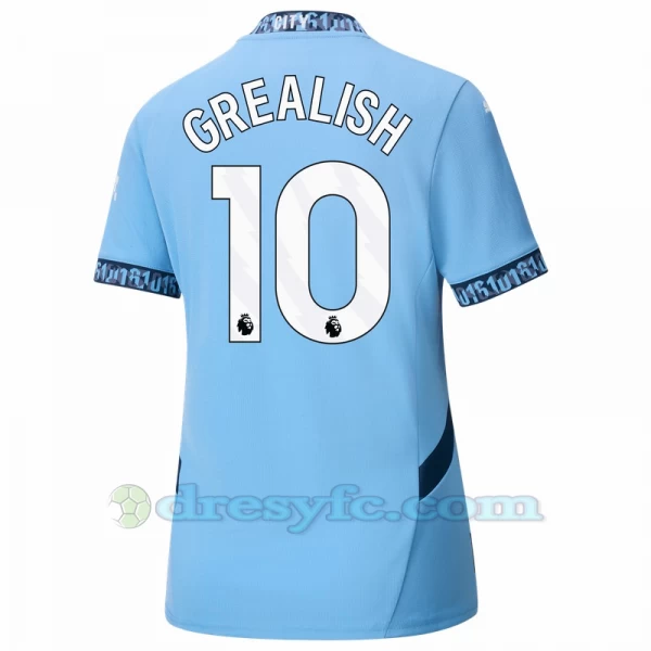 Dámské Fotbalové Dresy Manchester City Jack Grealish #10 2024-25 Domácí Dres