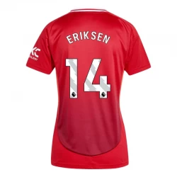 Dámské Fotbalové Dresy Manchester United Christian Eriksen #14 2024-25 Domácí Dres