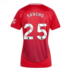 Dámské Fotbalové Dresy Manchester United Jadon Sancho #25 2024-25 Domácí Dres