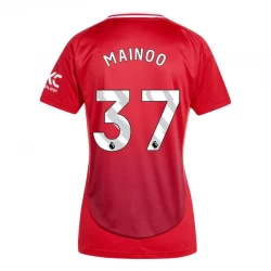 Dámské Fotbalové Dresy Manchester United Kobbie Mainoo #37 2024-25 Domácí Dres