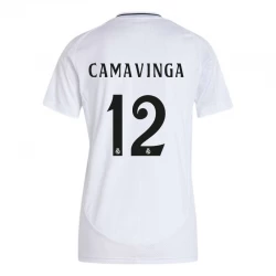 Dámské Fotbalové Dresy Real Madrid Eduardo Camavinga #12 2024-25 Domácí Dres