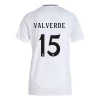 Dámské Fotbalové Dresy Real Madrid Federico Valverde #15 2024-25 Domácí Dres