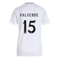 Dámské Fotbalové Dresy Real Madrid Federico Valverde #15 2024-25 Domácí Dres