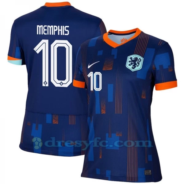 Dámské Memphis Depay #10 Fotbalové Dresy Holandsko Mistrovství Evropy 2024 Venkovní Dres