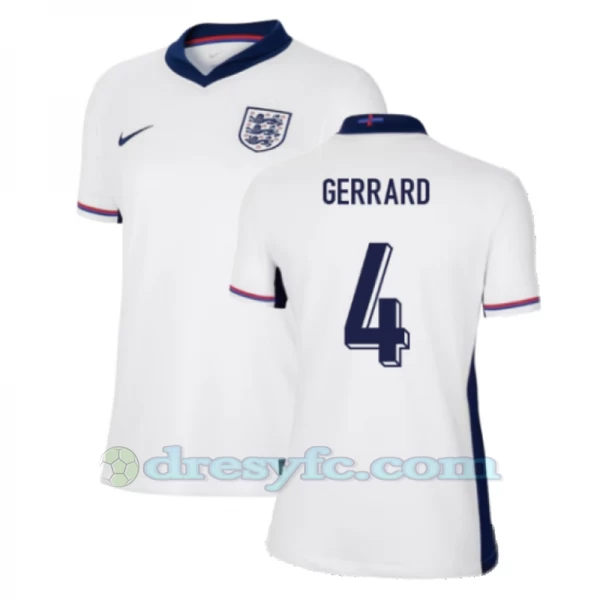 Dámské Steven Gerrard #4 Fotbalové Dresy Anglie Mistrovství Evropy 2024 Domácí Dres