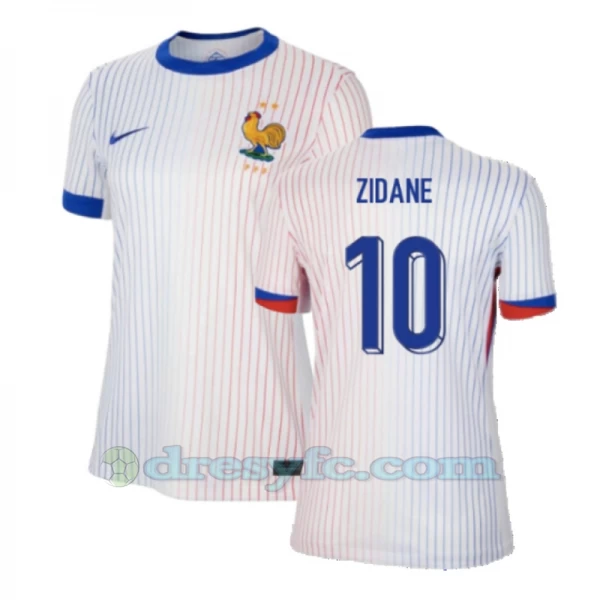 Dámské Zinédine Zidane #10 Fotbalové Dresy Francie Mistrovství Evropy 2024 Venkovní Dres