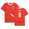 David Alaba #8 Fotbalové Dresy Rakousko Mistrovství Evropy 2024 Domácí Dres Mužské
