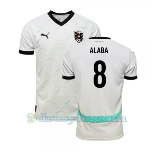 David Alaba #8 Fotbalové Dresy Rakousko Mistrovství Evropy 2024 Venkovní Dres Mužské