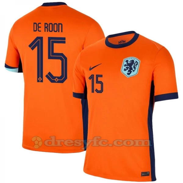 De Roon #15 Fotbalové Dresy Holandsko Mistrovství Evropy 2024 Domácí Dres Mužské