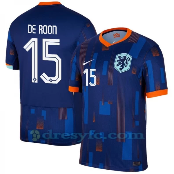 De Roon #15 Fotbalové Dresy Holandsko Mistrovství Evropy 2024 Venkovní Dres Mužské