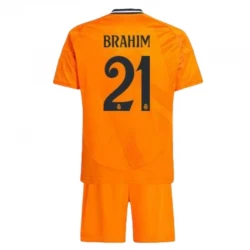 Dětské Brahim #21 Fotbalové Dresy Real Madrid 2024-25 Venkovní Dres Komplet