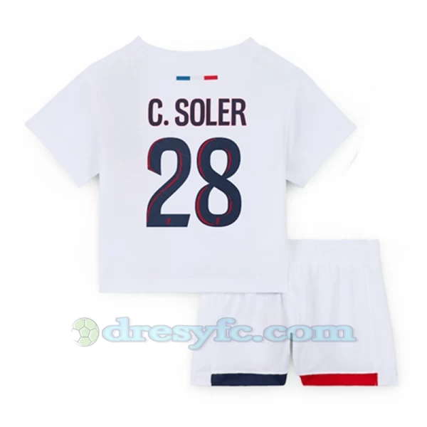 Dětské C.Soler #28 Fotbalové Dresy Paris Saint-Germain PSG 2024-25 Venkovní Dres Komplet